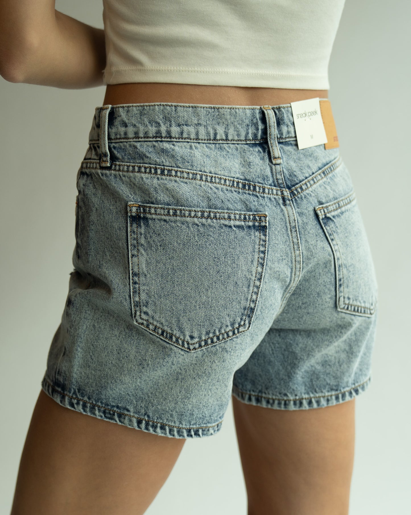 Take Me to the 90's Washed Jean Shorts
