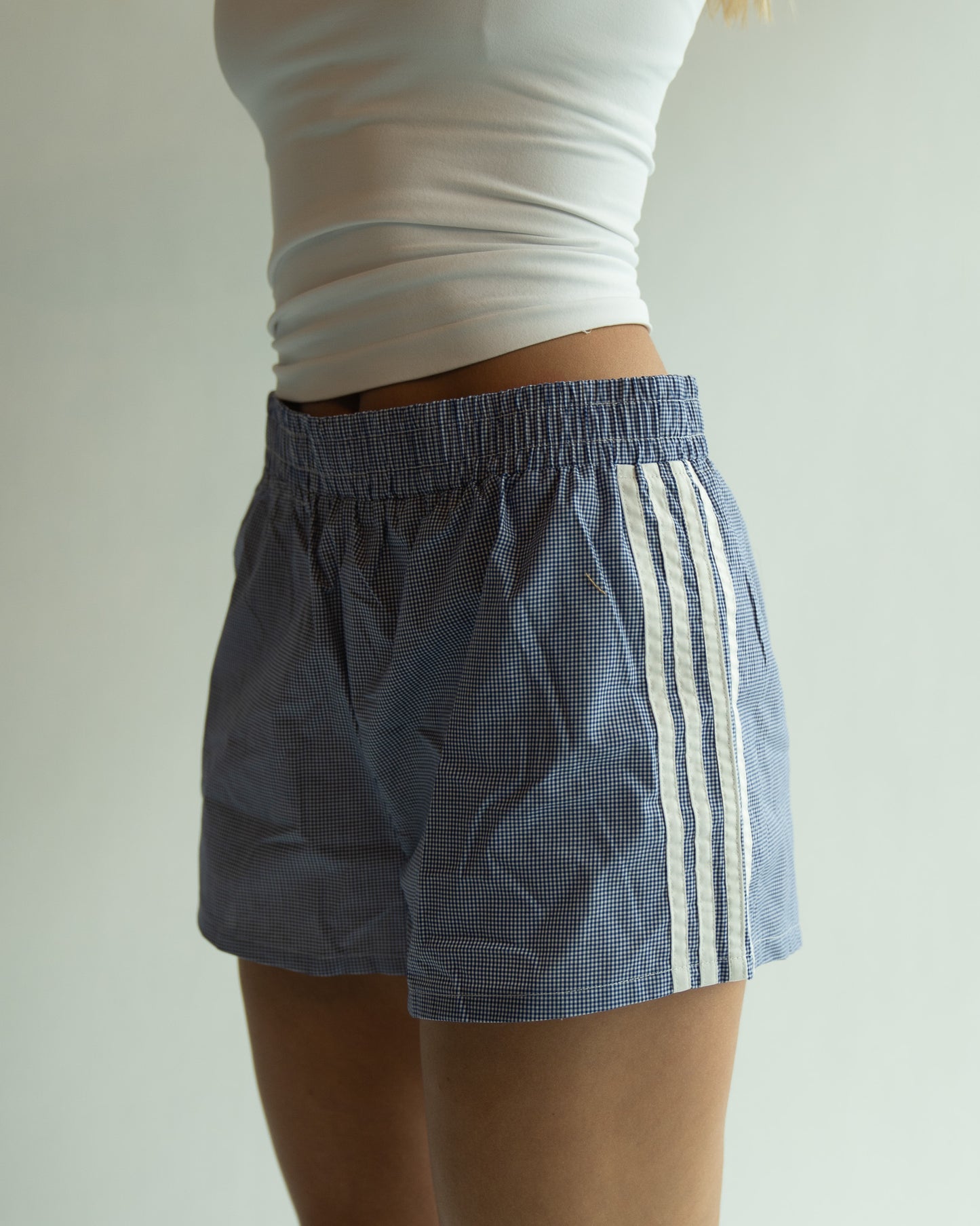 Gingham Track Shorts