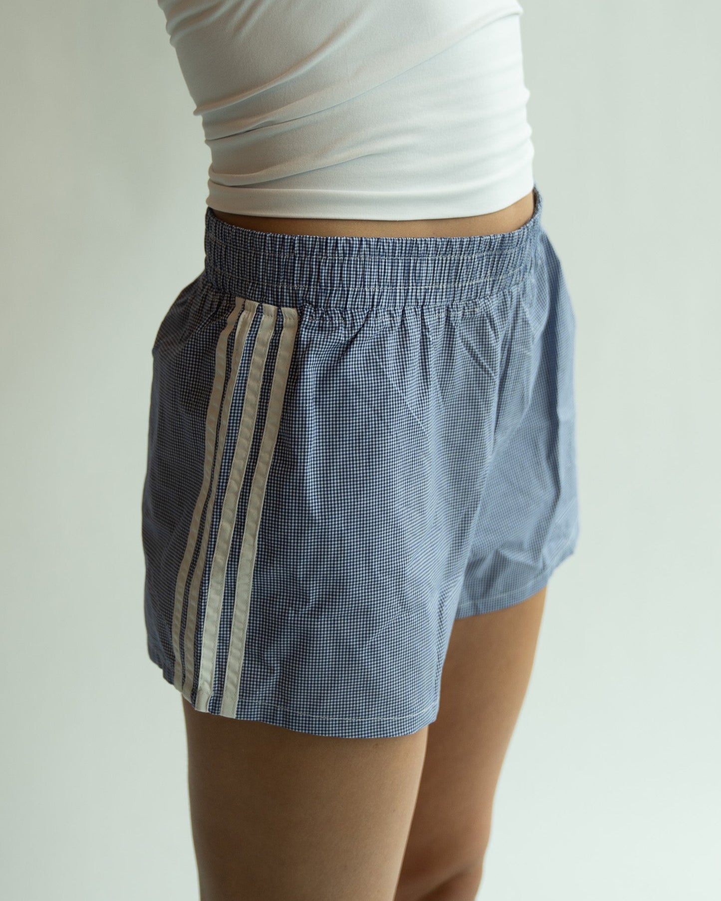 Gingham Track Shorts