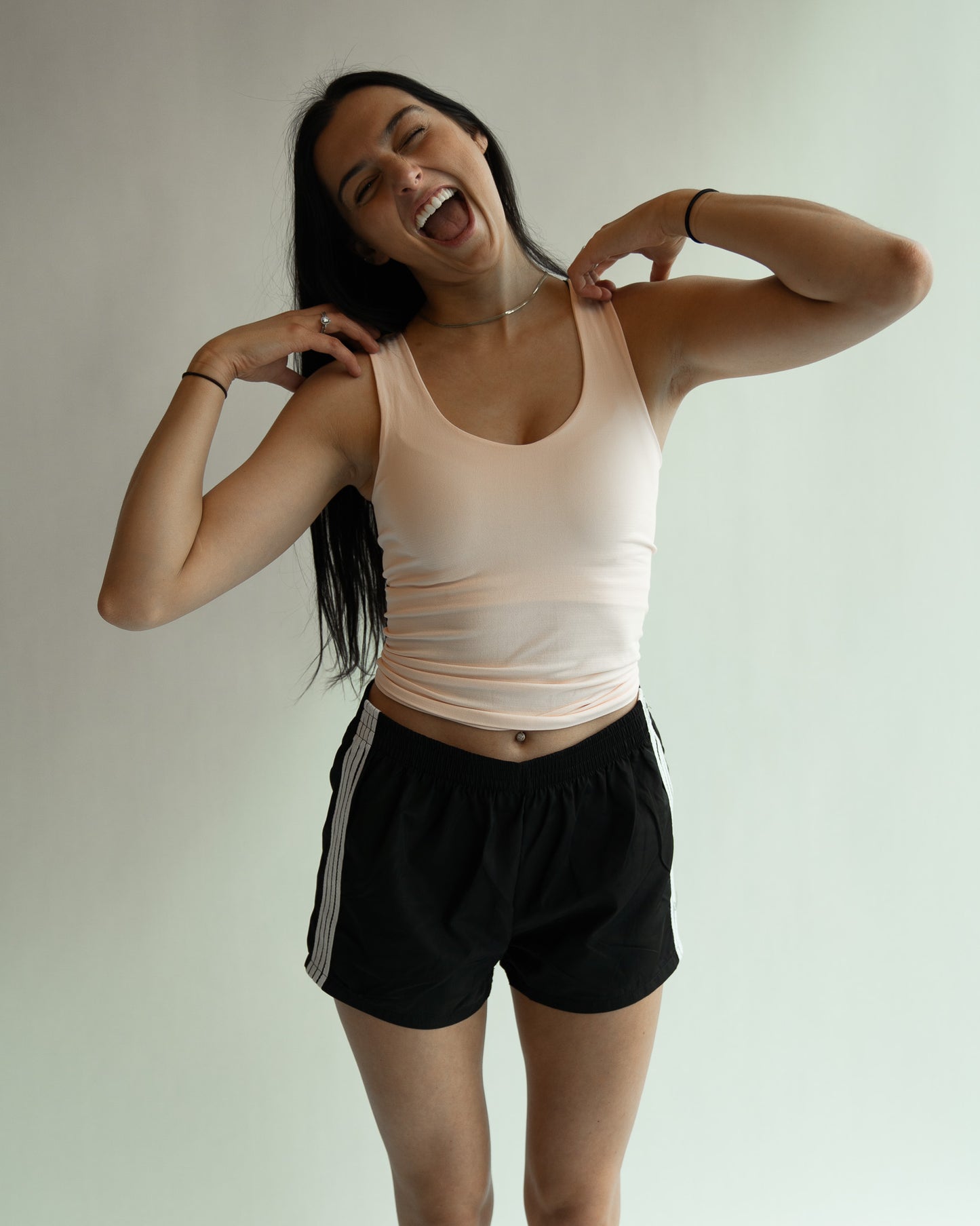 Longline Tank - Light Pink