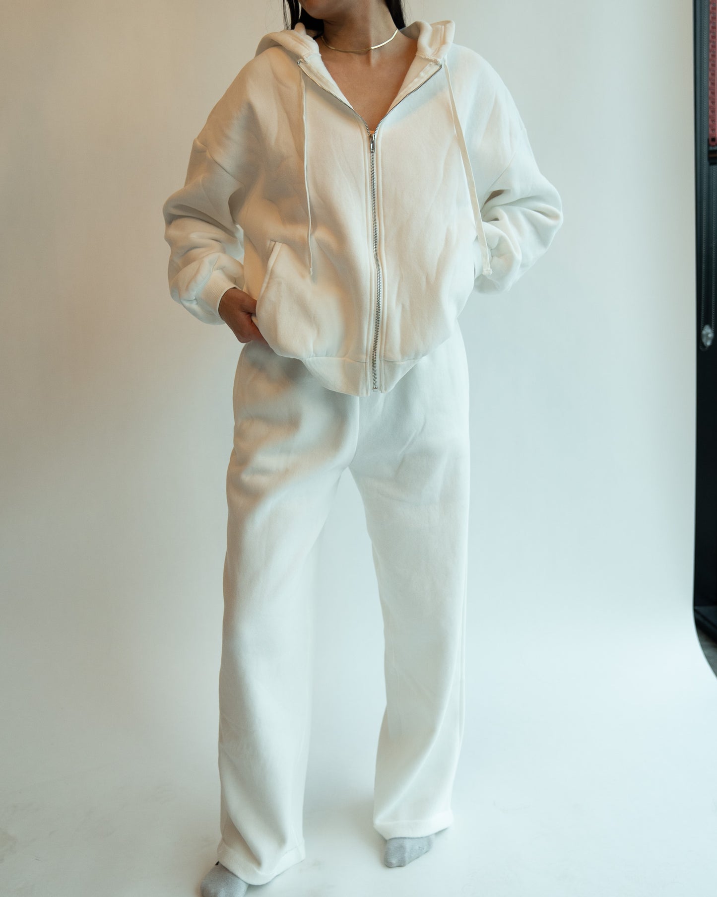 Just Lounging Wide Leg - White