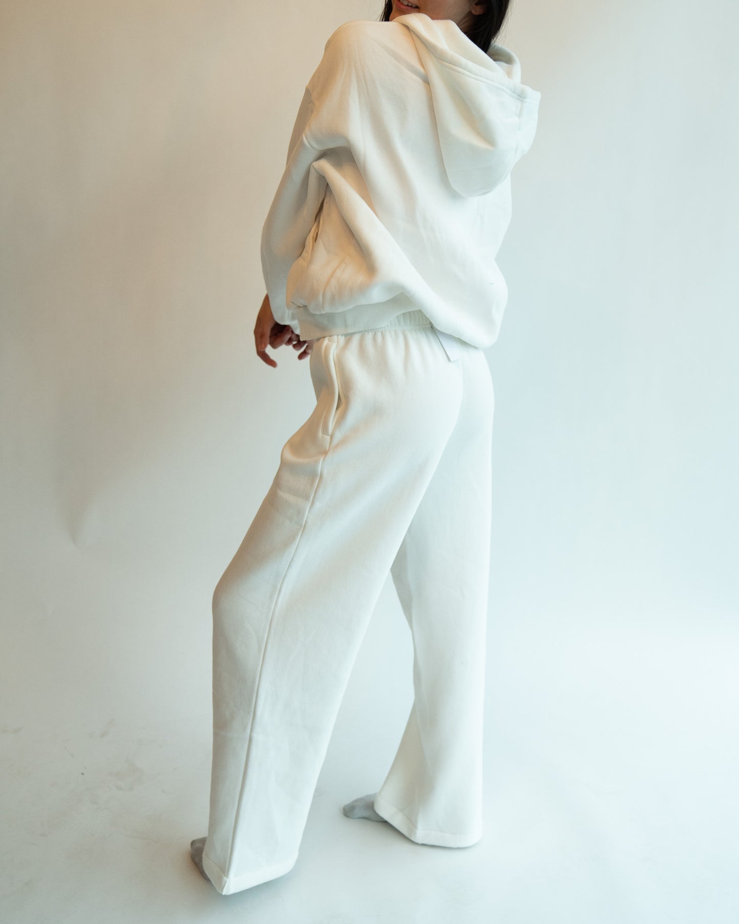 Just Lounging Wide Leg - White