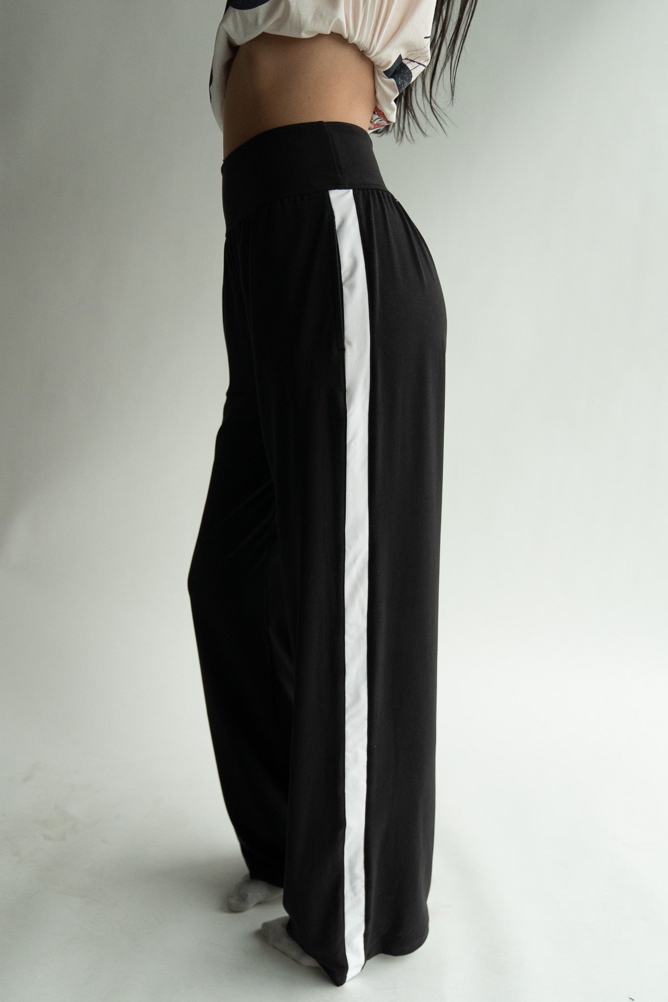 Track Yoga Pants - Black