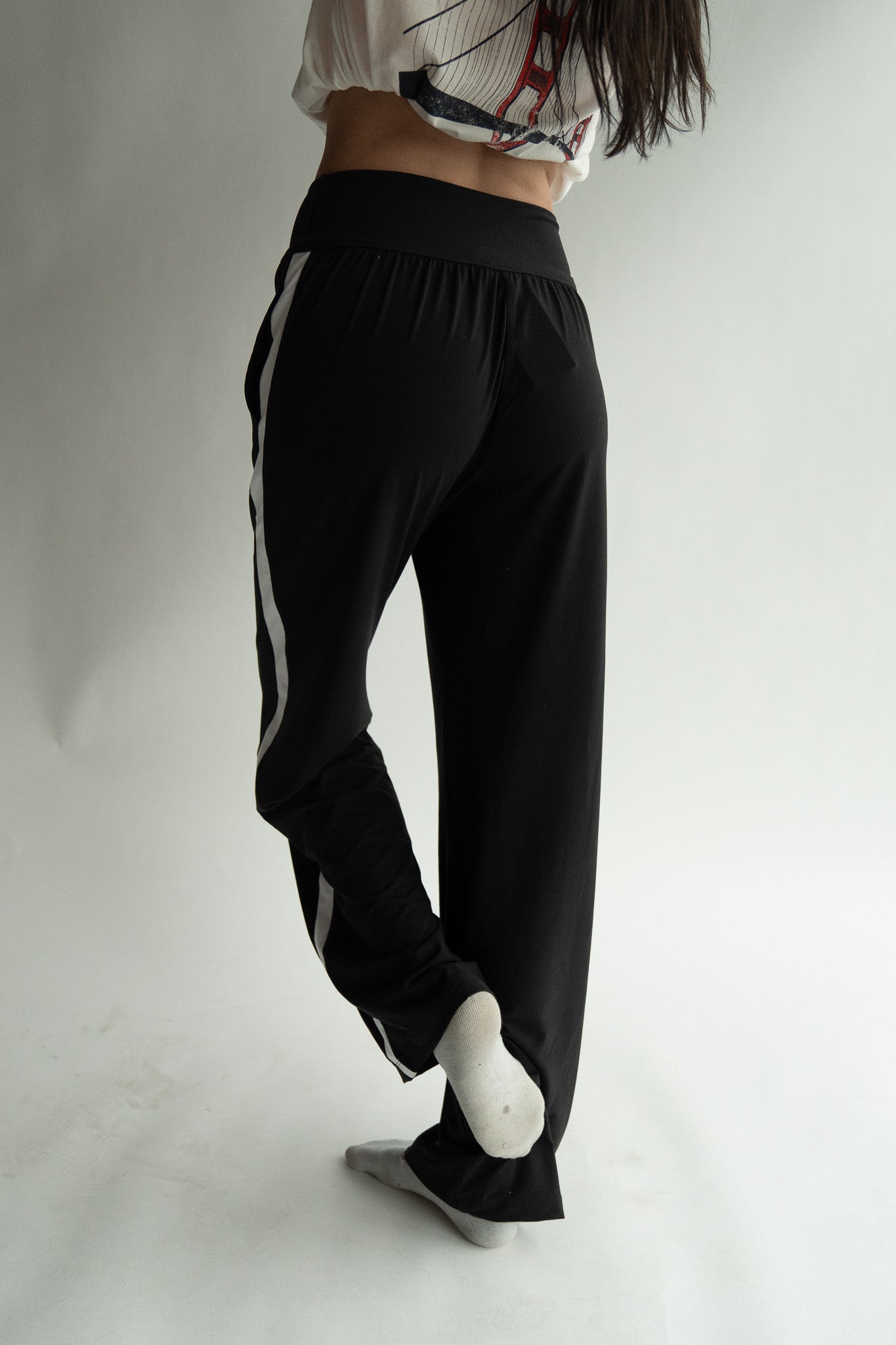 Track Yoga Pants - Black