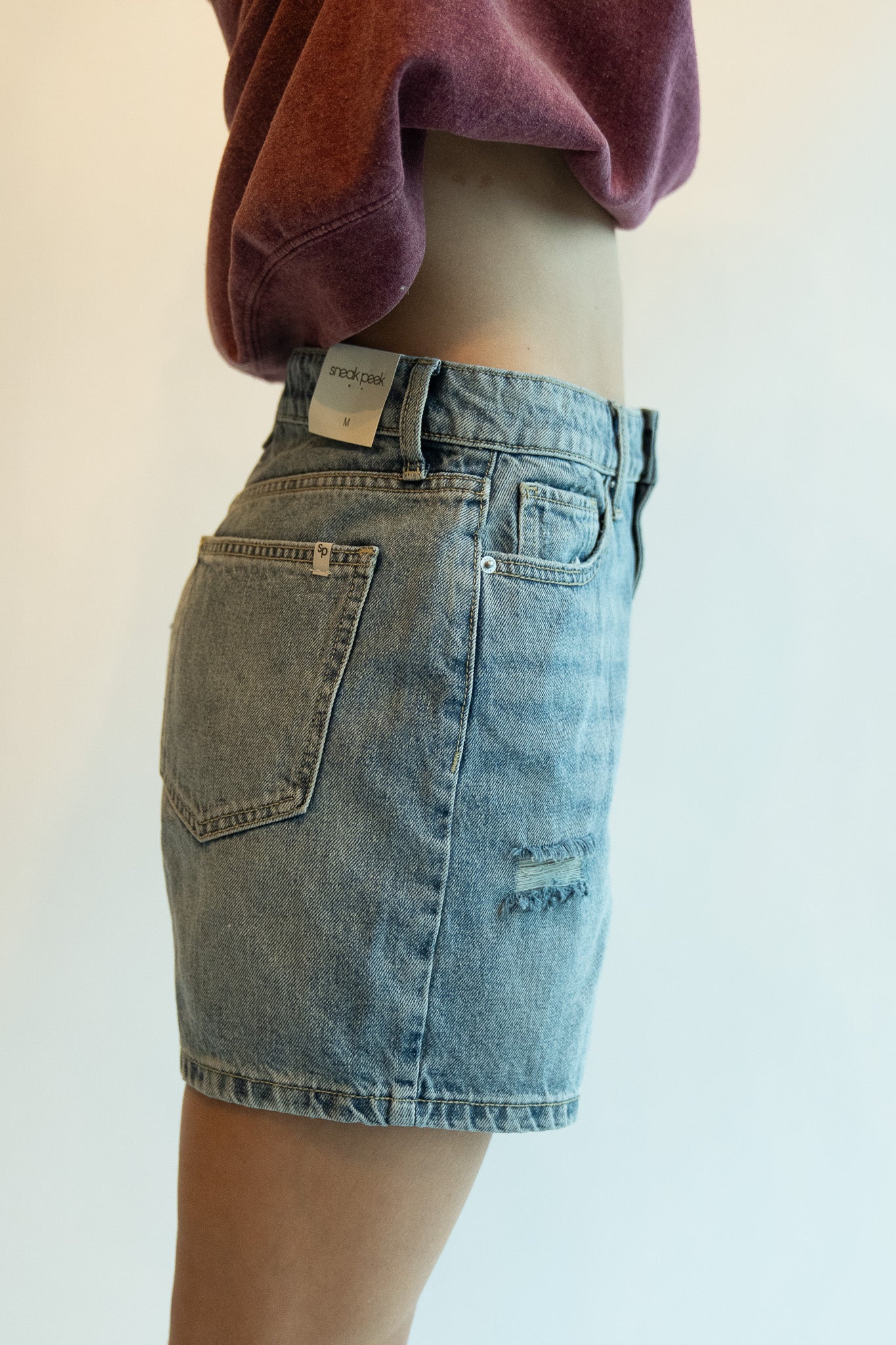 Vintage High Rise Mom Jean Shorts