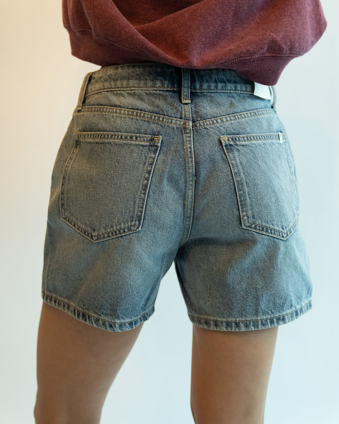 Vintage High Rise Mom Jean Shorts