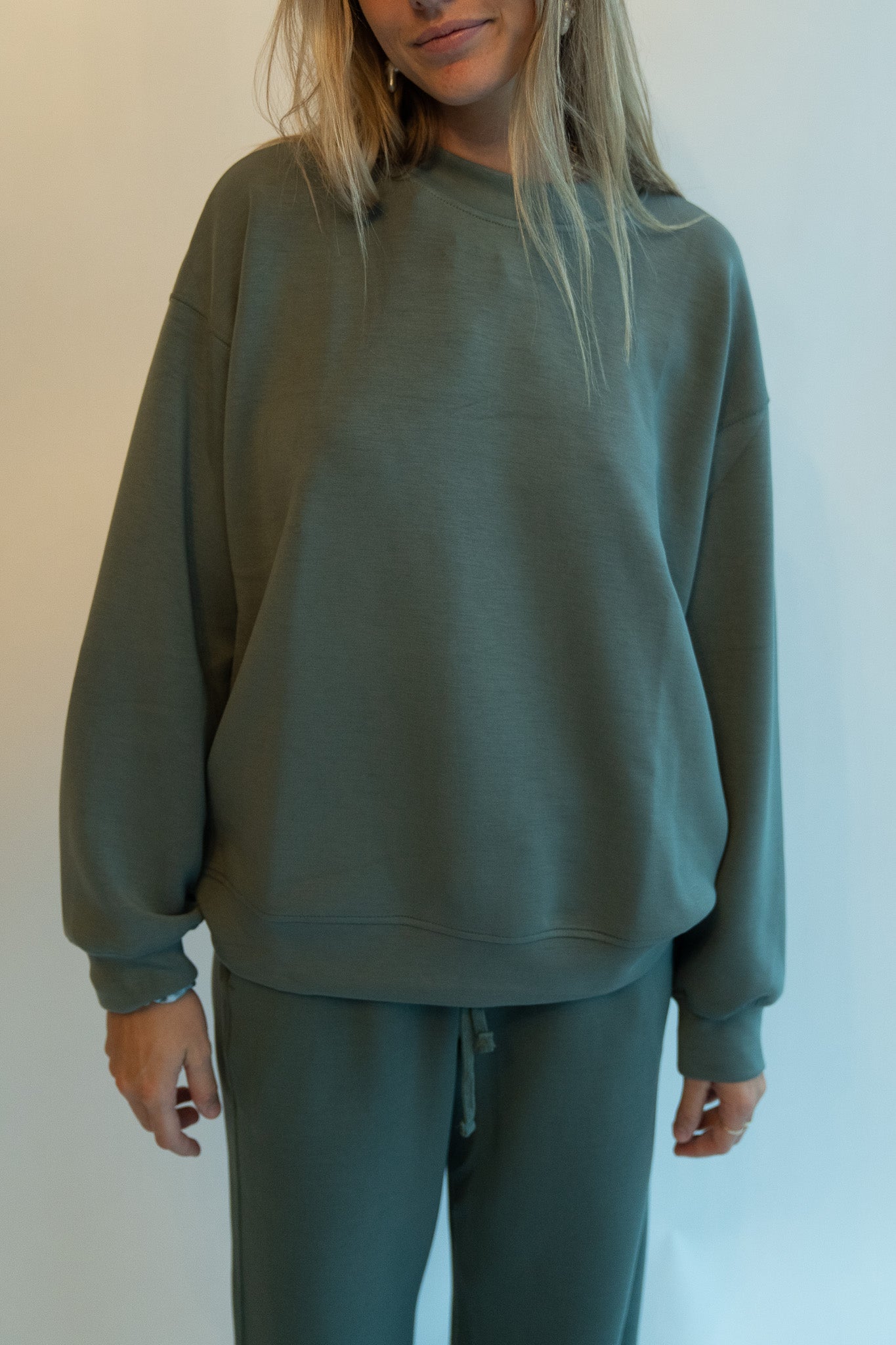 Airy Crew - Forest Green