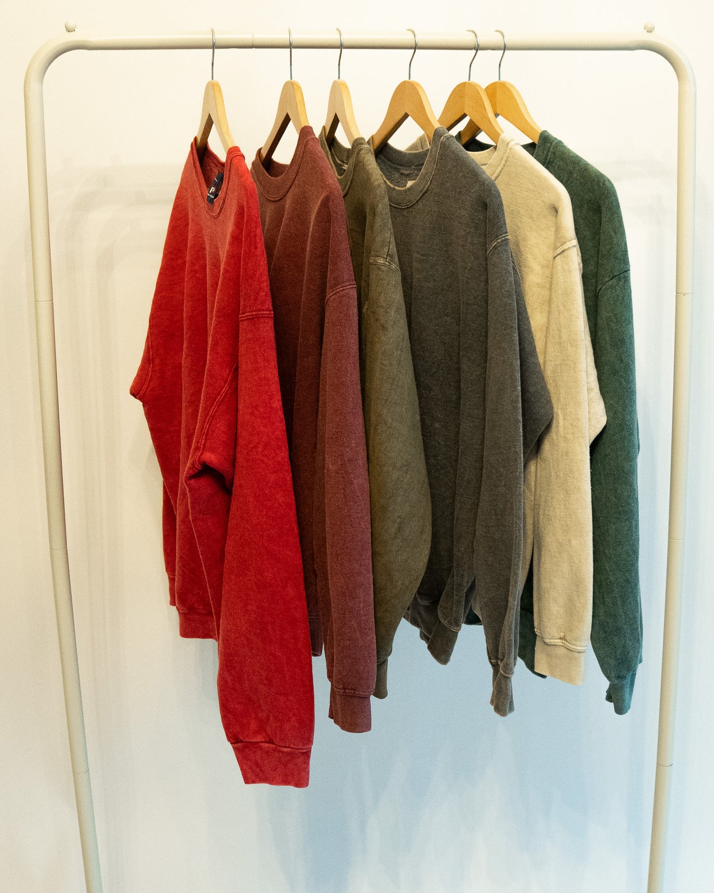COMING SOON! RECYCLED WASHED CREWNECKS