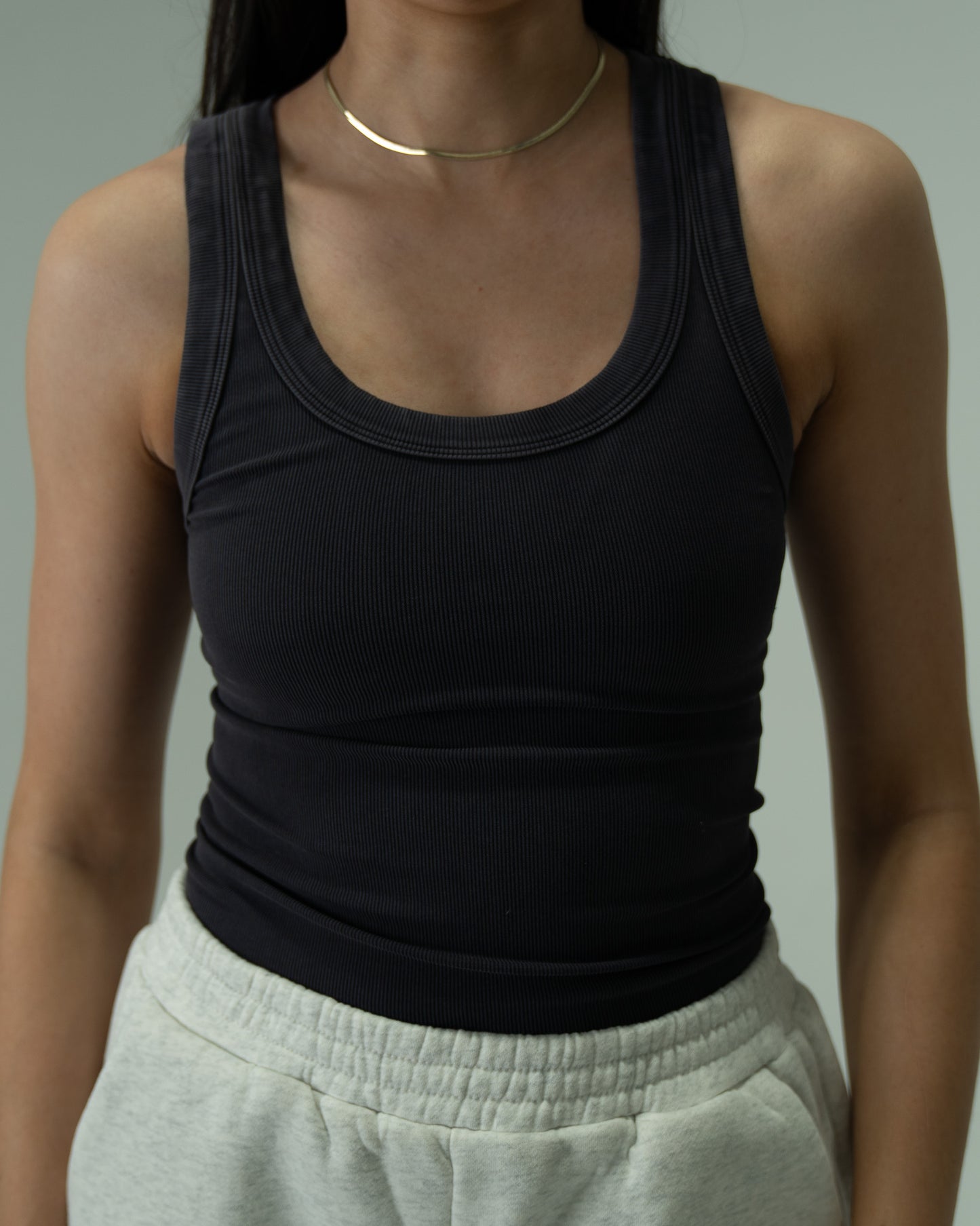 Reversible Ribbed Tank - Vintage