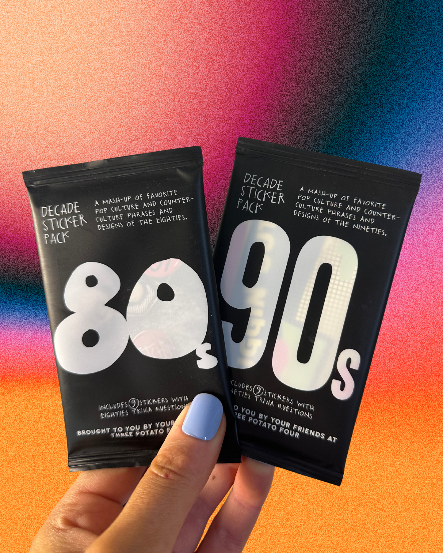 Vintage Decade Sticker Packs