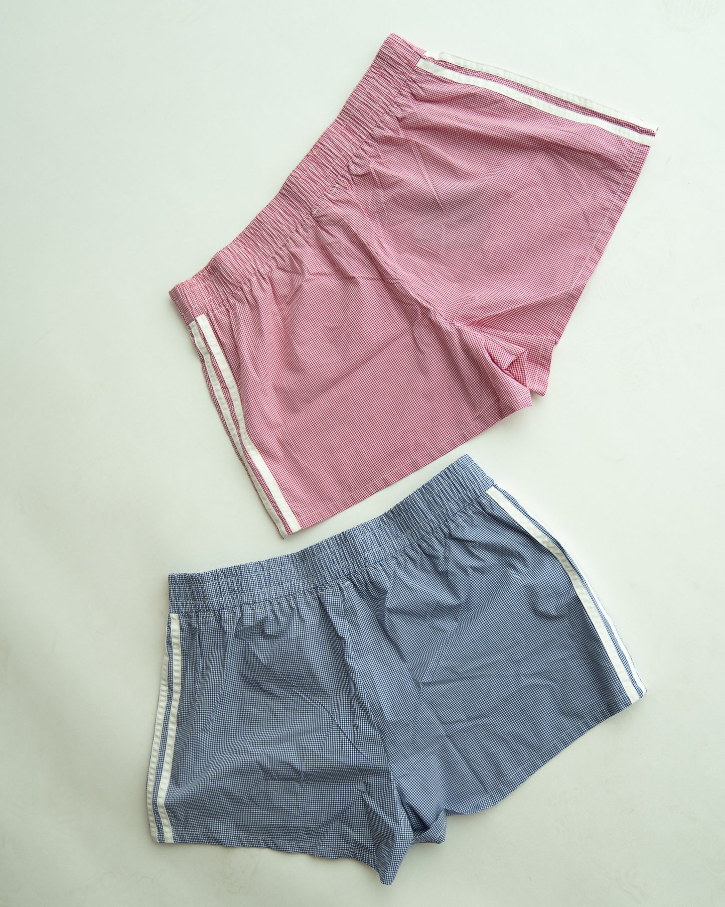 Gingham Track Shorts