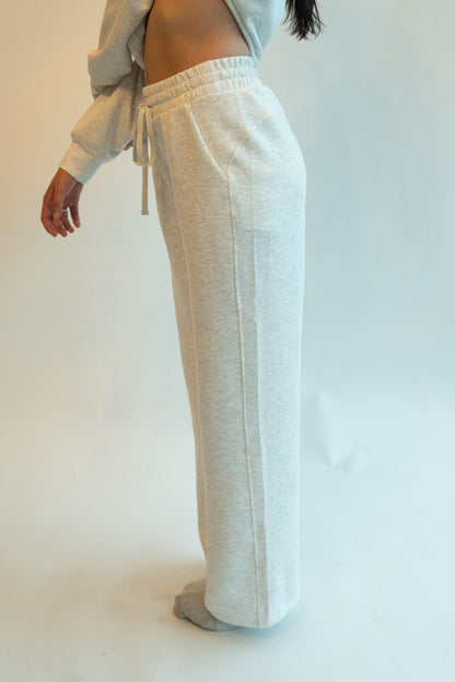 Airy Sweatpants - Heather White